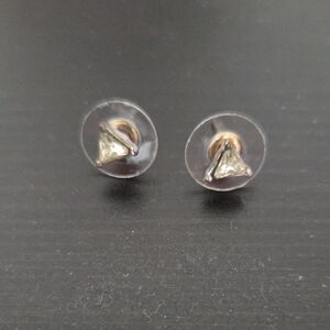 Gold and Silver Stud Earrings